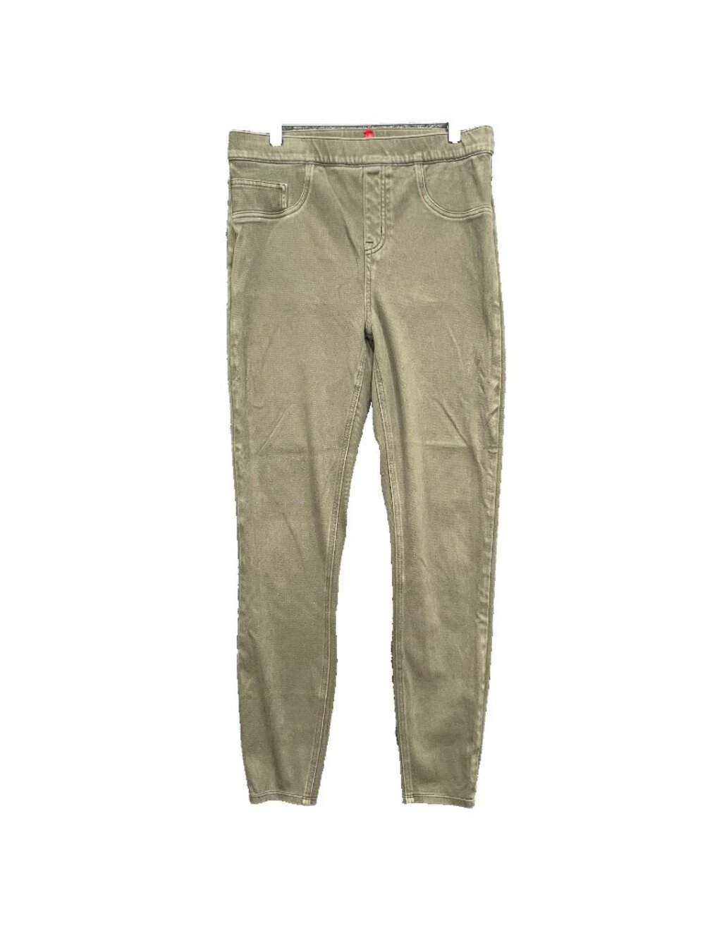 Spanx Jeans Womens Size L Green Stretchy Slimming Casual Minimal Everyday Basic